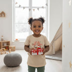 Christmas Squirrel Kids T-Shirt | Cute Woodland Animal Holiday Tee for Toddlers