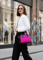 Hot Pink Psychedelic Handbag | Bold Statement Shoulder Bag