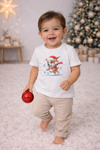 Cute Christmas Dog Shirt for Kids