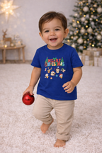 Christmas Woodland Animals Kids T-Shirt | Cute Holiday Tee for Toddlers