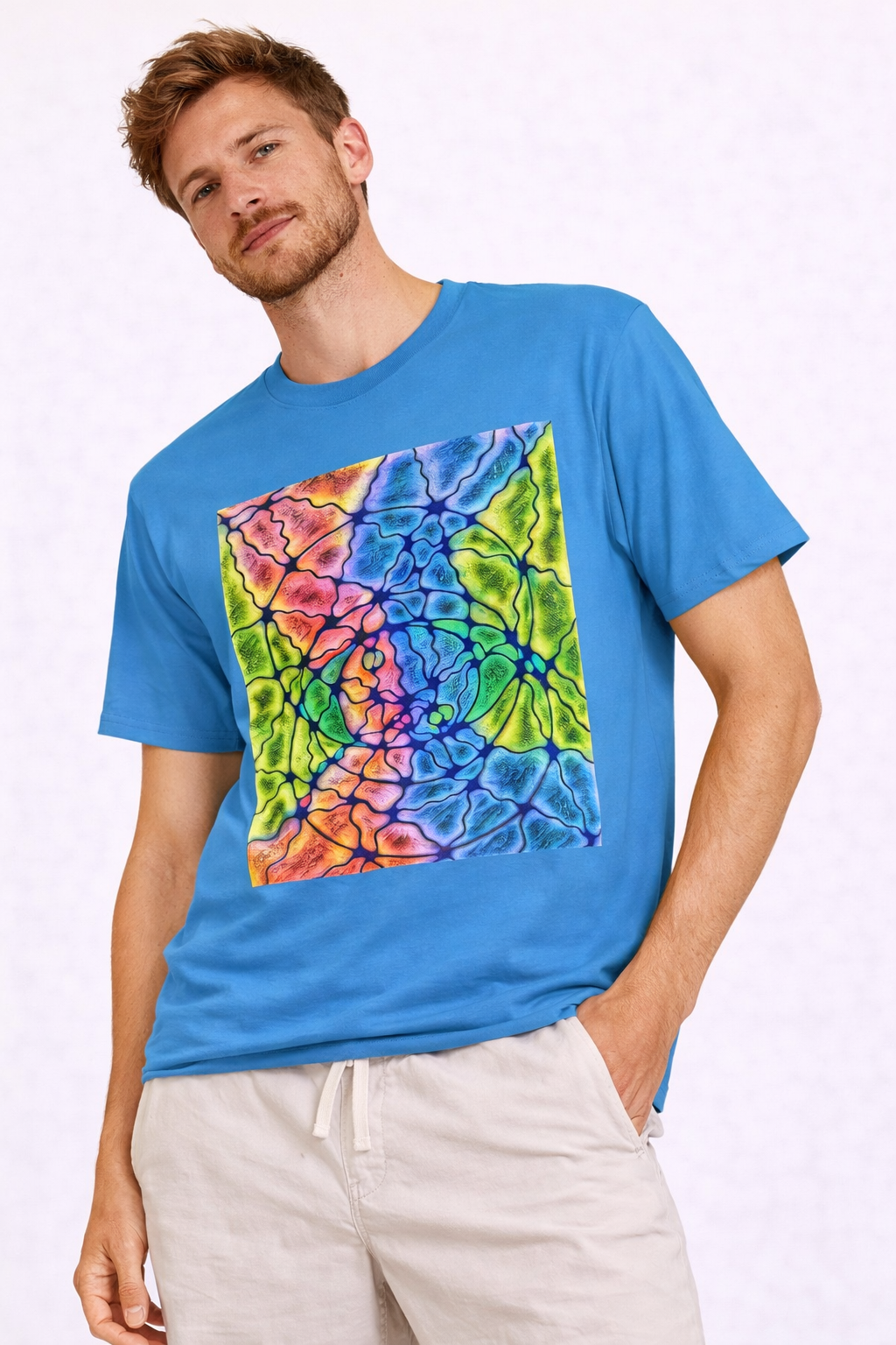 Colorful Tie Dye T-Shirt | Bright Abstract Pattern Tee