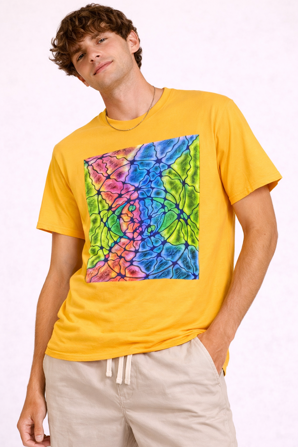 Colorful Tie Dye T-Shirt | Bright Abstract Pattern Tee