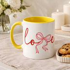 Romantic Bow Mug | Cute Valentine Coffee Cup | Coquette Style Gift