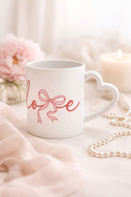Heart Handle Mug | Romantic Coffee Cup