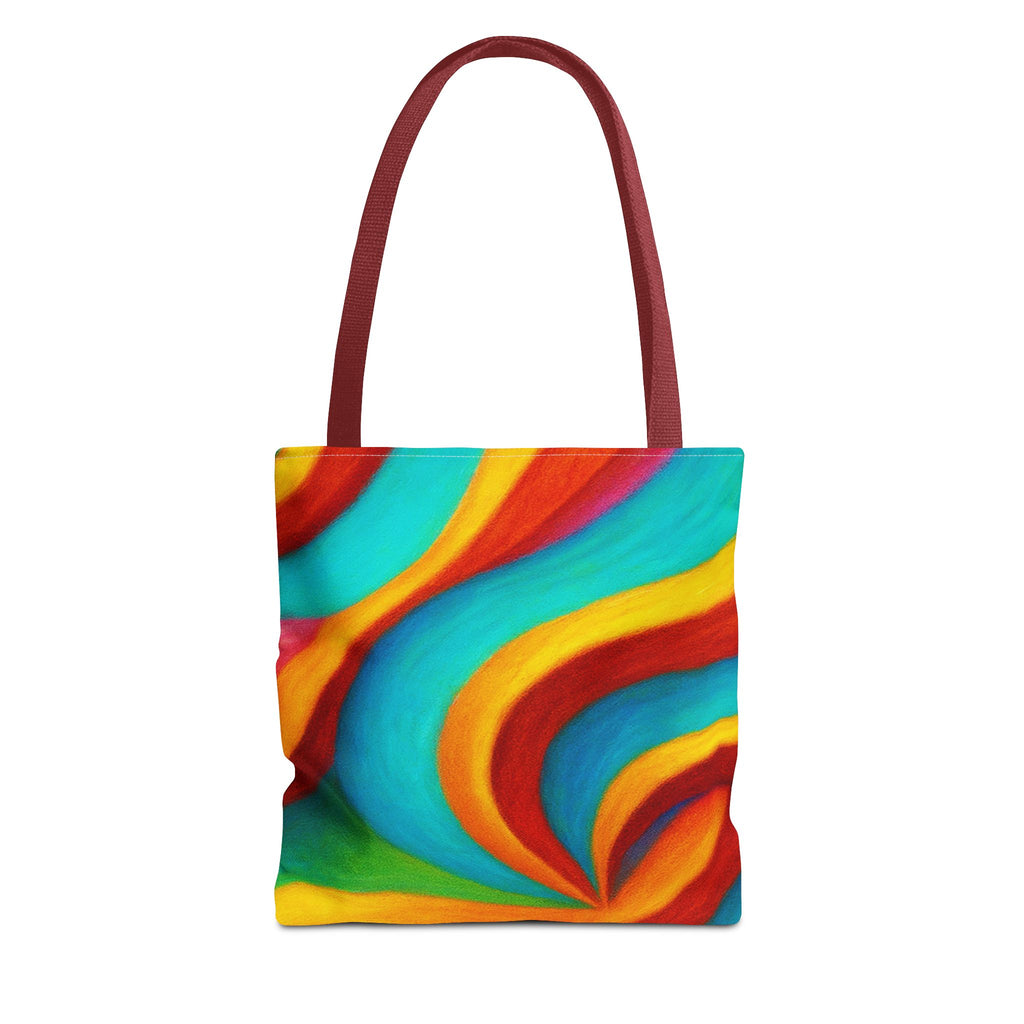 Colorful Swirl Tote Bag | Abstract Rainbow Shopping Bag | Reusable