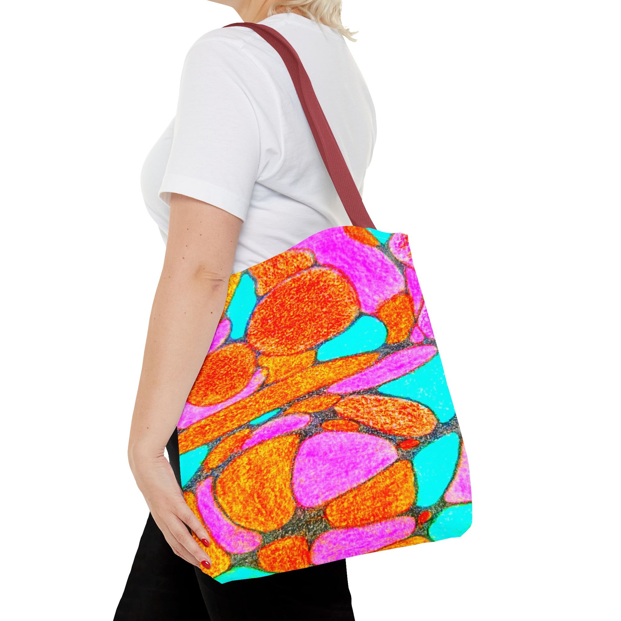 Vibrant Abstract Tote Bag - Art-Inspired, Shopping, Travel, Colorful Statement Accessory | Eco-Friendly Gift for Creative Souls