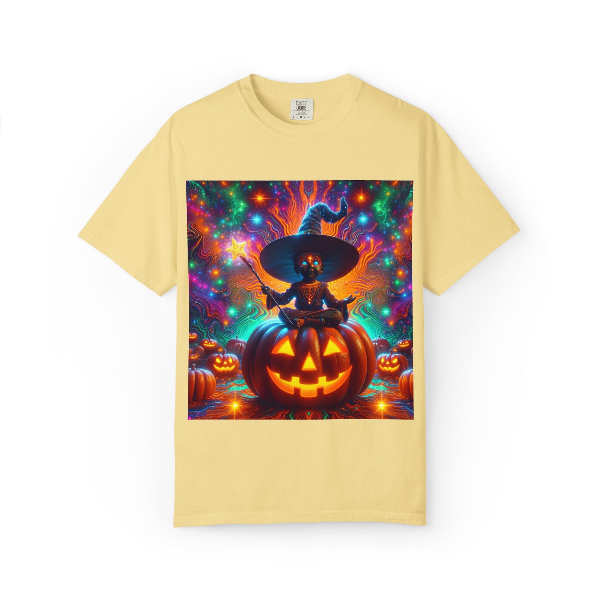 Vibrant Halloween Witch T-shirt, Unisex Casual Tee for Fall, Trick or Treat Gift, Spooky Party Wear, Witchy Style Clothing