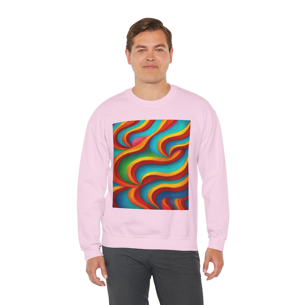 Colorful Swirl Sweatshirt | Cozy Unisex Crewneck