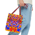 Colorful Abstract Tote Bag | Vibrant Art Shopper