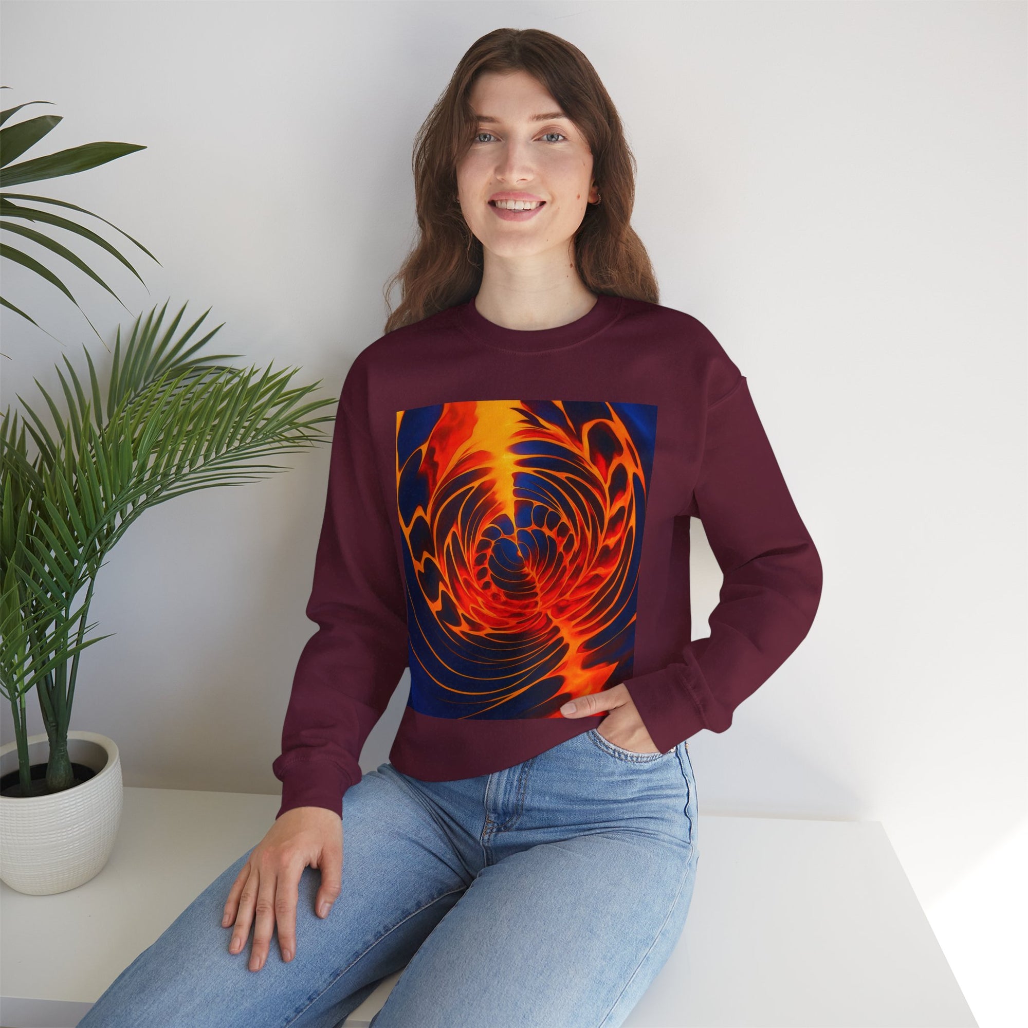 Colorful Swirl Sweatshirt | Unisex Graphic Crewneck