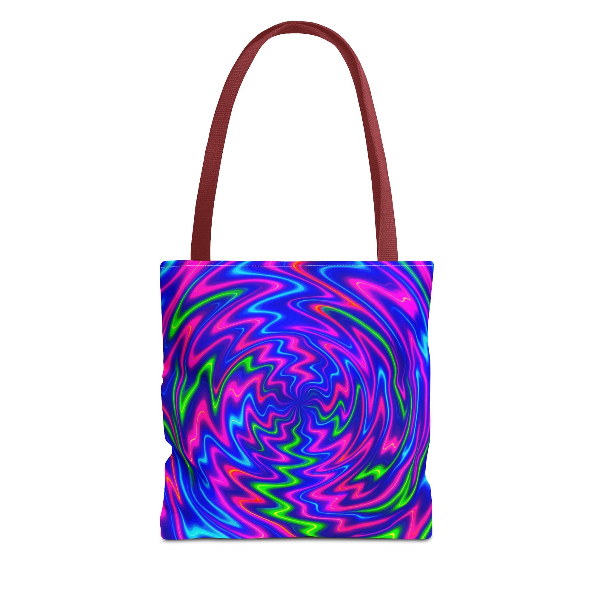 Vibrant Psychedelic Tote Bag, Boho Eco Shopping Bag, Colorful Gift Idea, Beach Bag, Art Bag, Festival Vibe