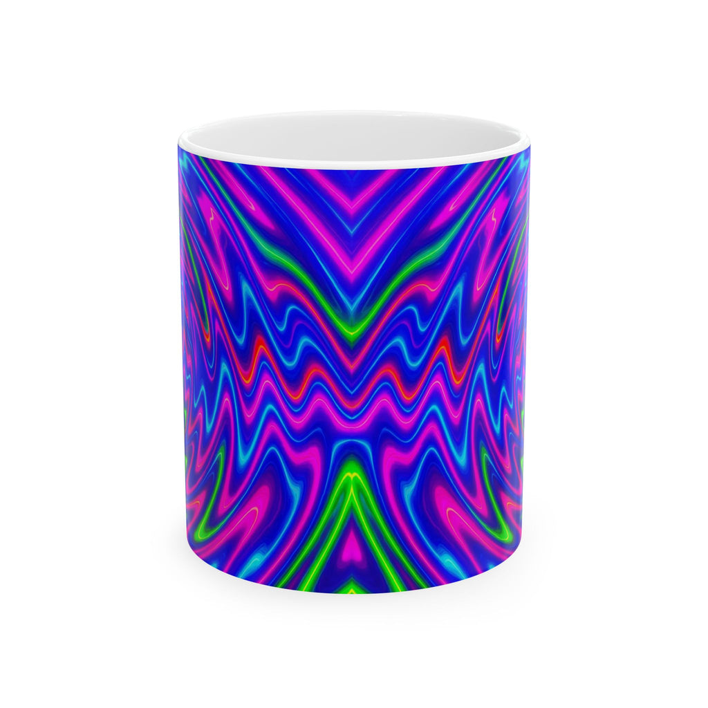 Psychedelic Spiral Mug | Trippy Swirl Coffee Cup | Retro Art Gift