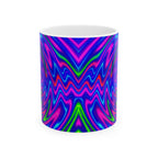 Psychedelic Spiral Mug | Trippy Swirl Coffee Cup | Retro Art Gift