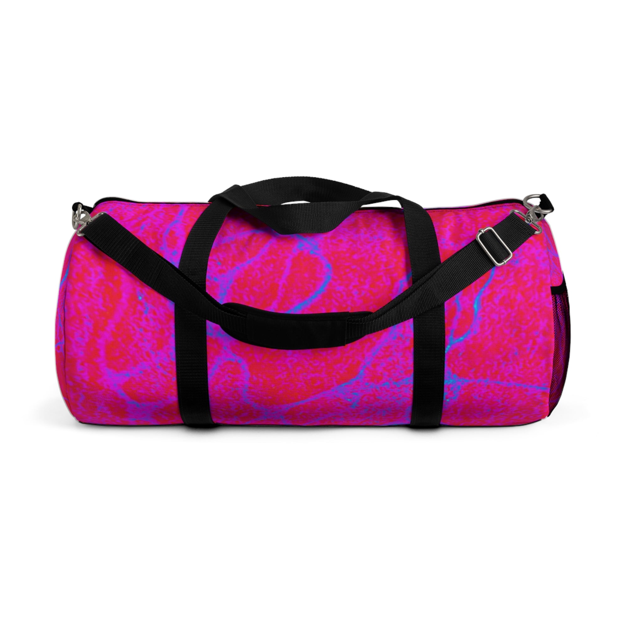 Vibrant Pink Pattern Duffel Bag | Colorful Gym, Travel Tote | Stylish Sport & Weekend Luggage