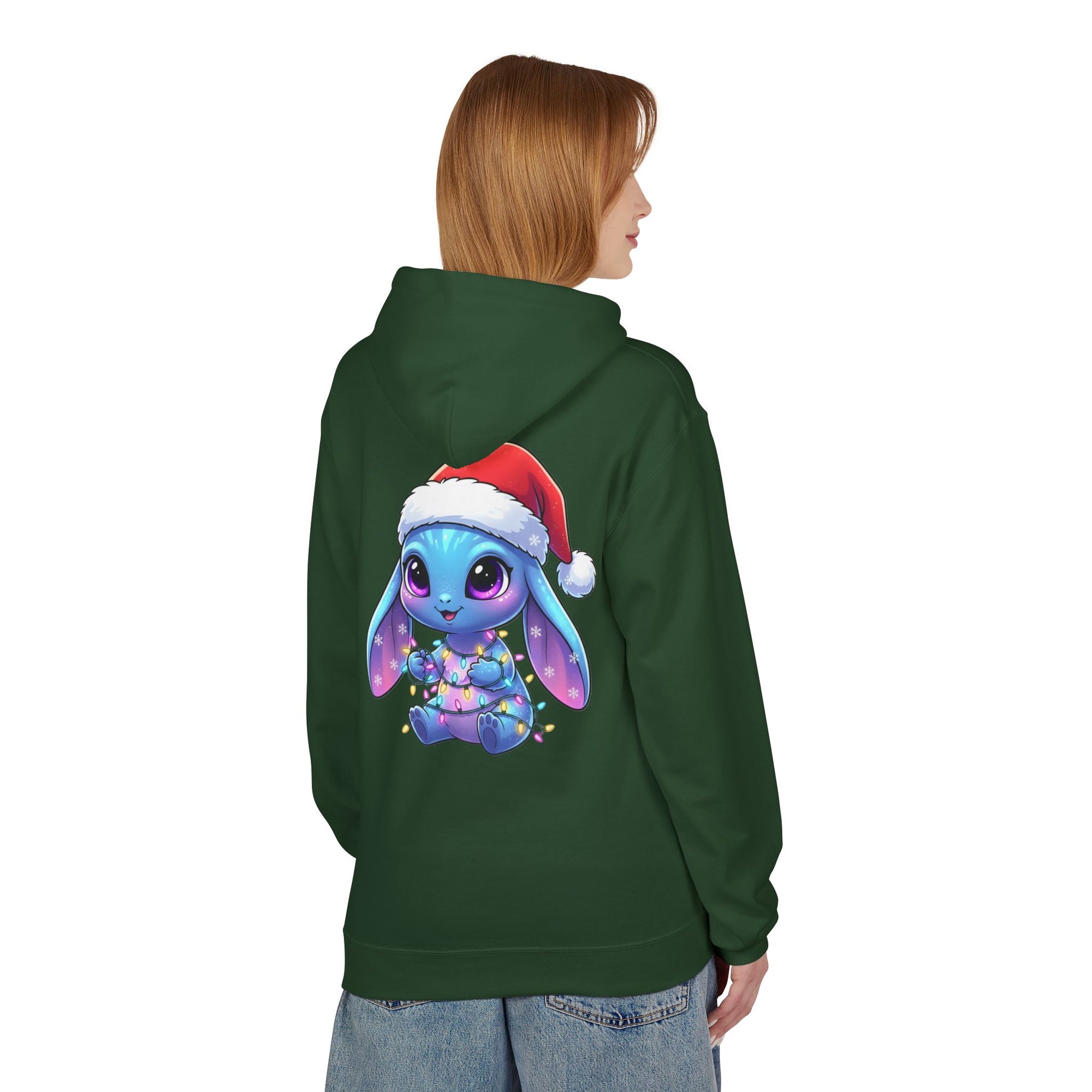 Cute Alien Christmas Hoodie | Blue Monster Holiday Sweatshirt | Fun Unique Gift