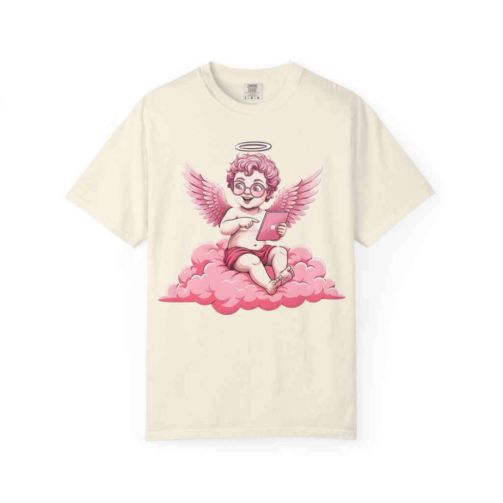 Pink Cherub Graphic T-Shirt | Vintage Cupid Art, Unisex Cotton Tee