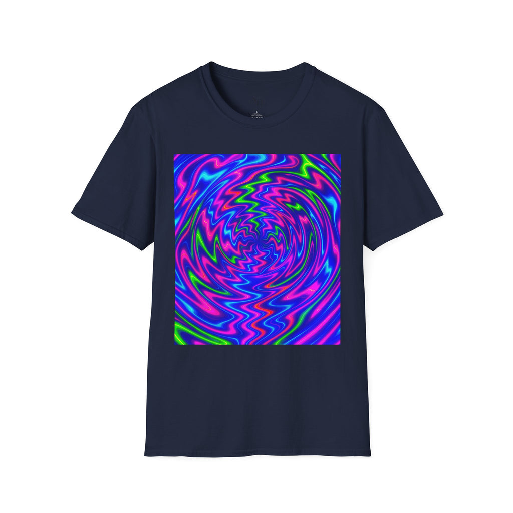 Psychedelic Swirl T-Shirt | Neon Trippy Vortex Tee