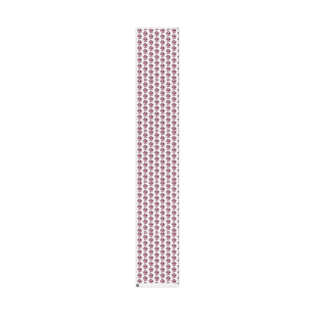 Valentines Day Wrapping Paper with Cherub Angels | Romantic Gift Wrap, Pink Angel Pattern