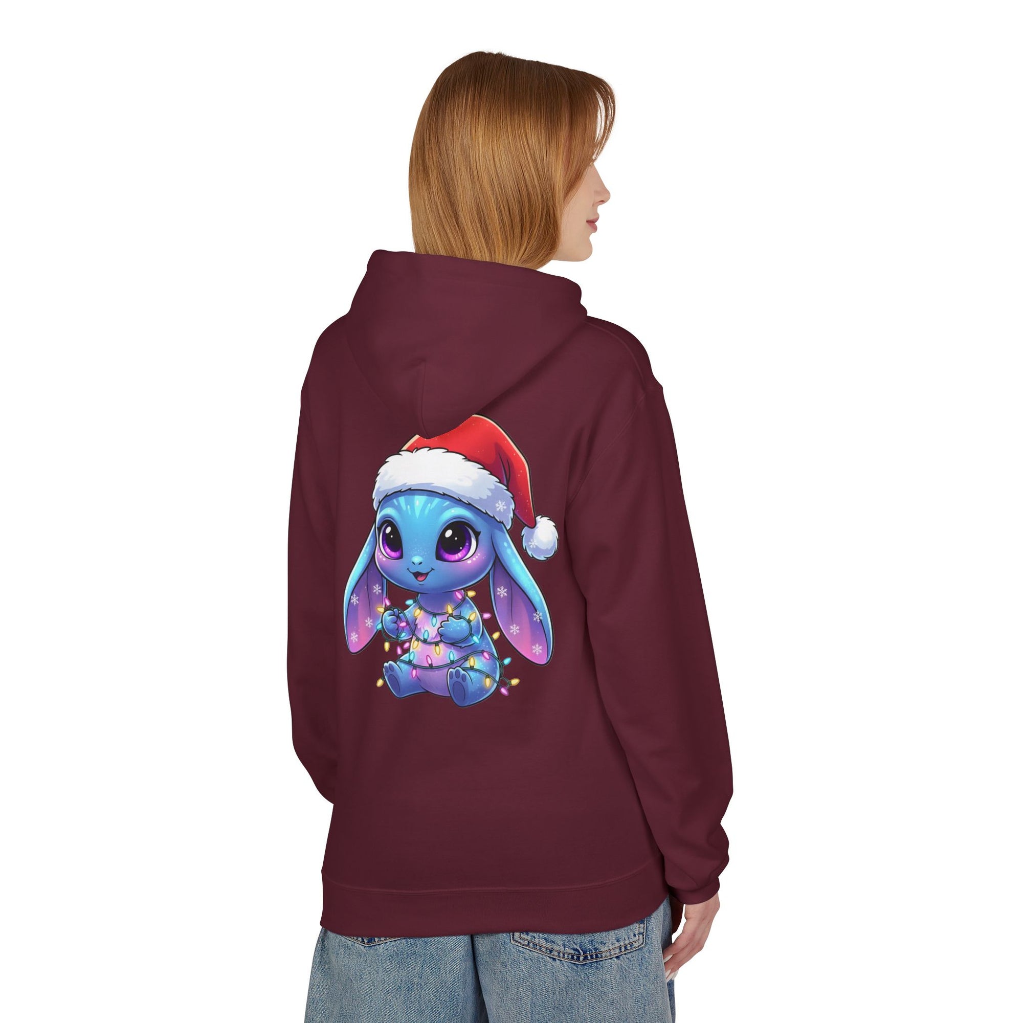 Cute Alien Christmas Hoodie | Blue Monster Holiday Sweatshirt | Fun Unique Gift