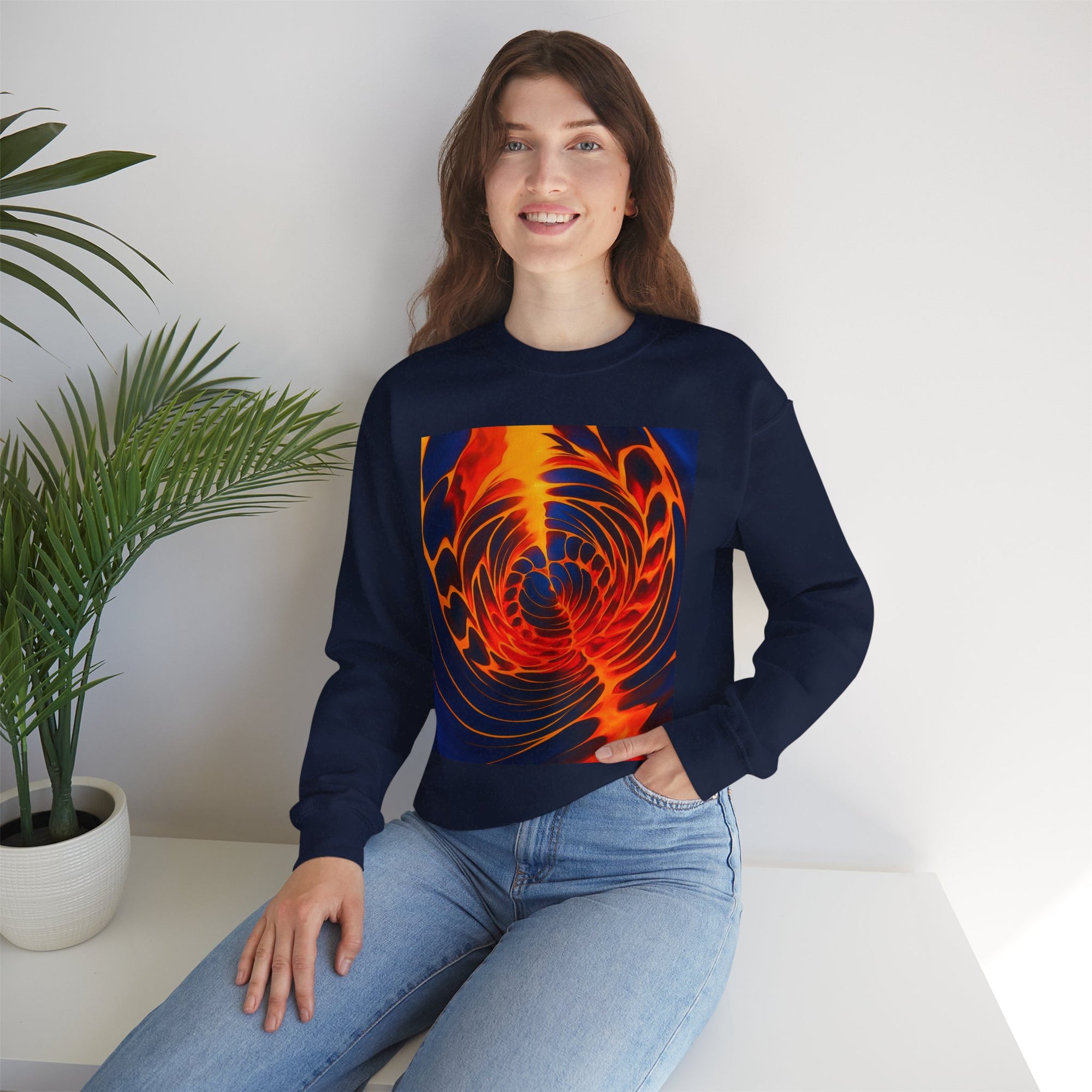 Colorful Swirl Sweatshirt | Unisex Graphic Crewneck