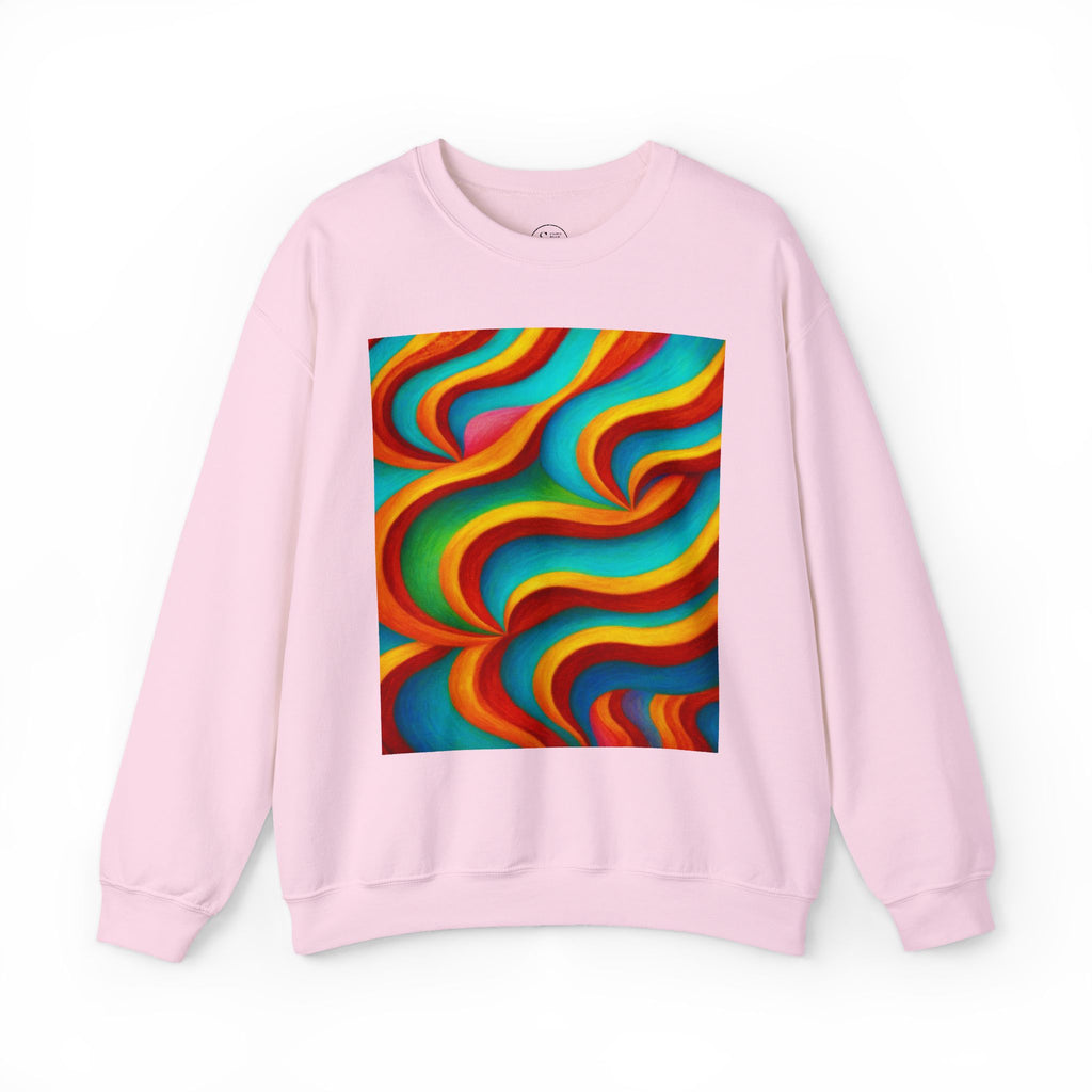 Colorful Swirl Crewneck Sweatshirt | Cozy Unisex Pullover