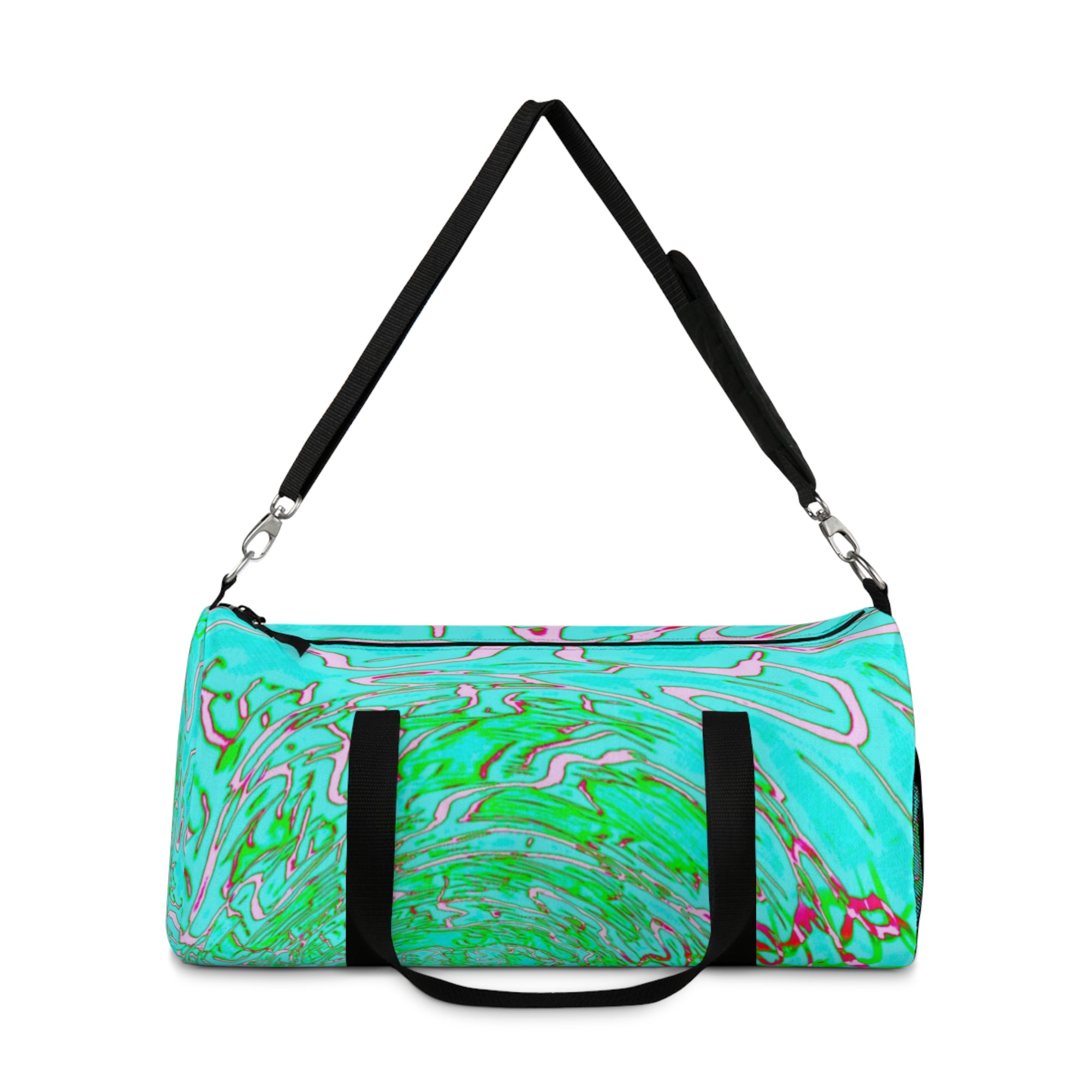 Green Swirl Duffel Bag | Minimal Gym & Travel Bag