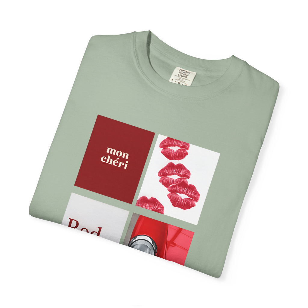Cotton T-Shirt | Mon Chéri Aesthetic Kiss, Car Print