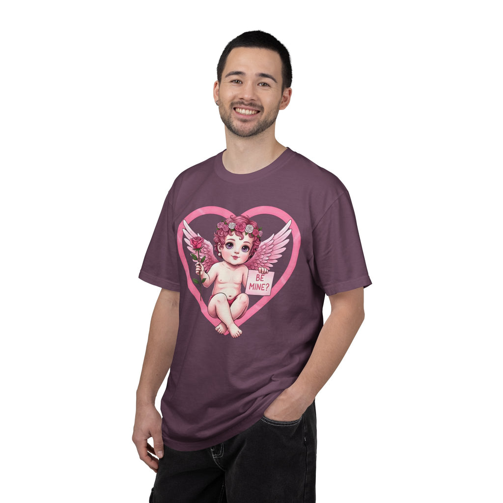Cherub Graphic T-Shirt | Pink Cupid Heart Art Unisex Cotton Tee