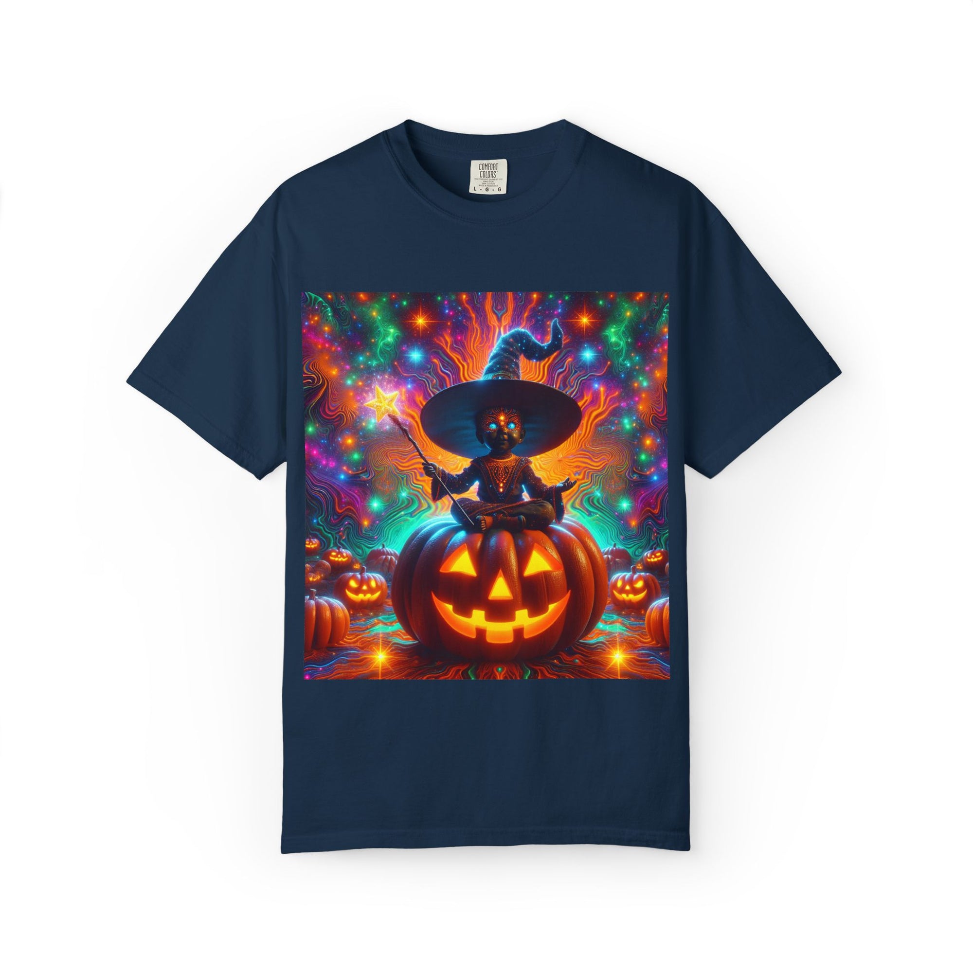 Vibrant Halloween Witch T-shirt, Unisex Casual Tee for Fall, Trick or Treat Gift, Spooky Party Wear, Witchy Style Clothing
