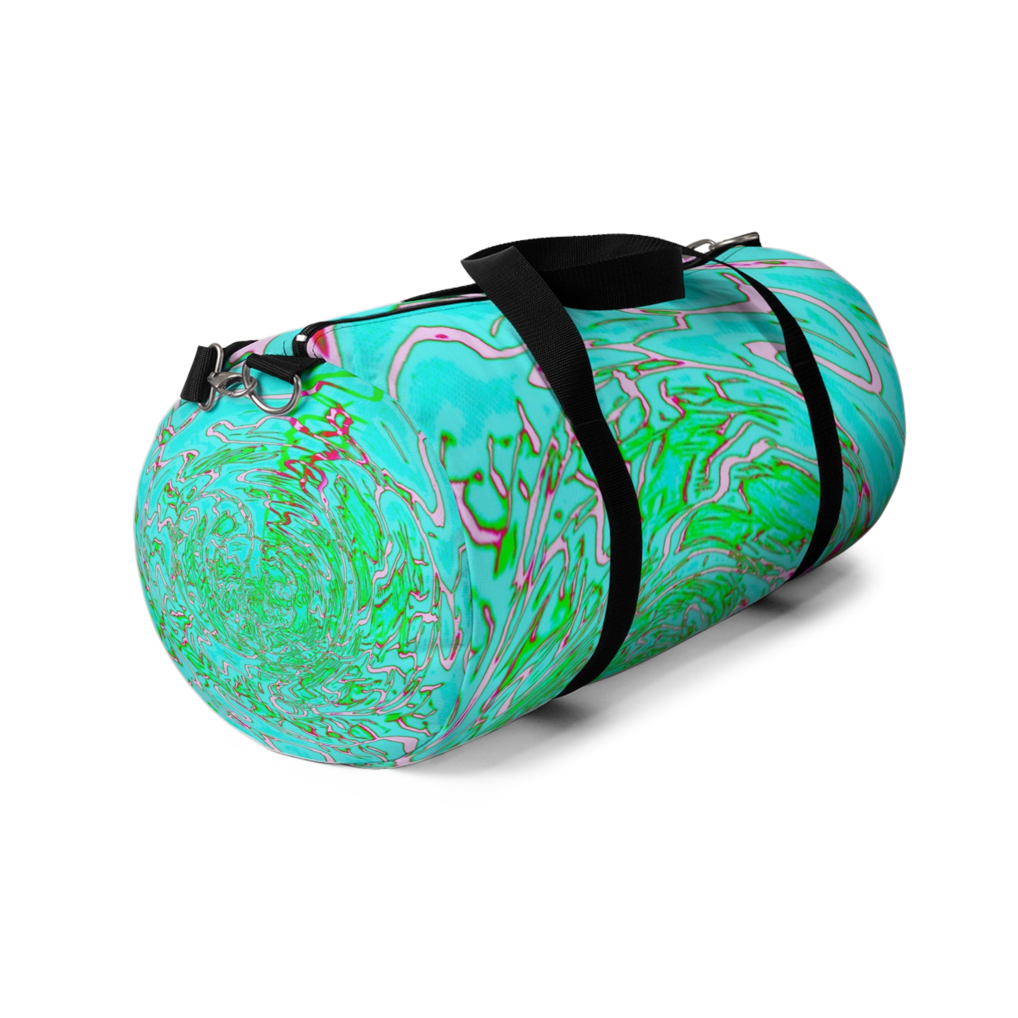 Vibrant Swirl Duffel Bag Colorful Gym and Travel Bag Sporty Weekend Tote Trendy Luggage Unique Gift for Active Friends or Fitness Lovers
