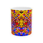 Bold Abstract Mug | Colorful Ceramic Coffee Cup | Modern Kitchen Decor