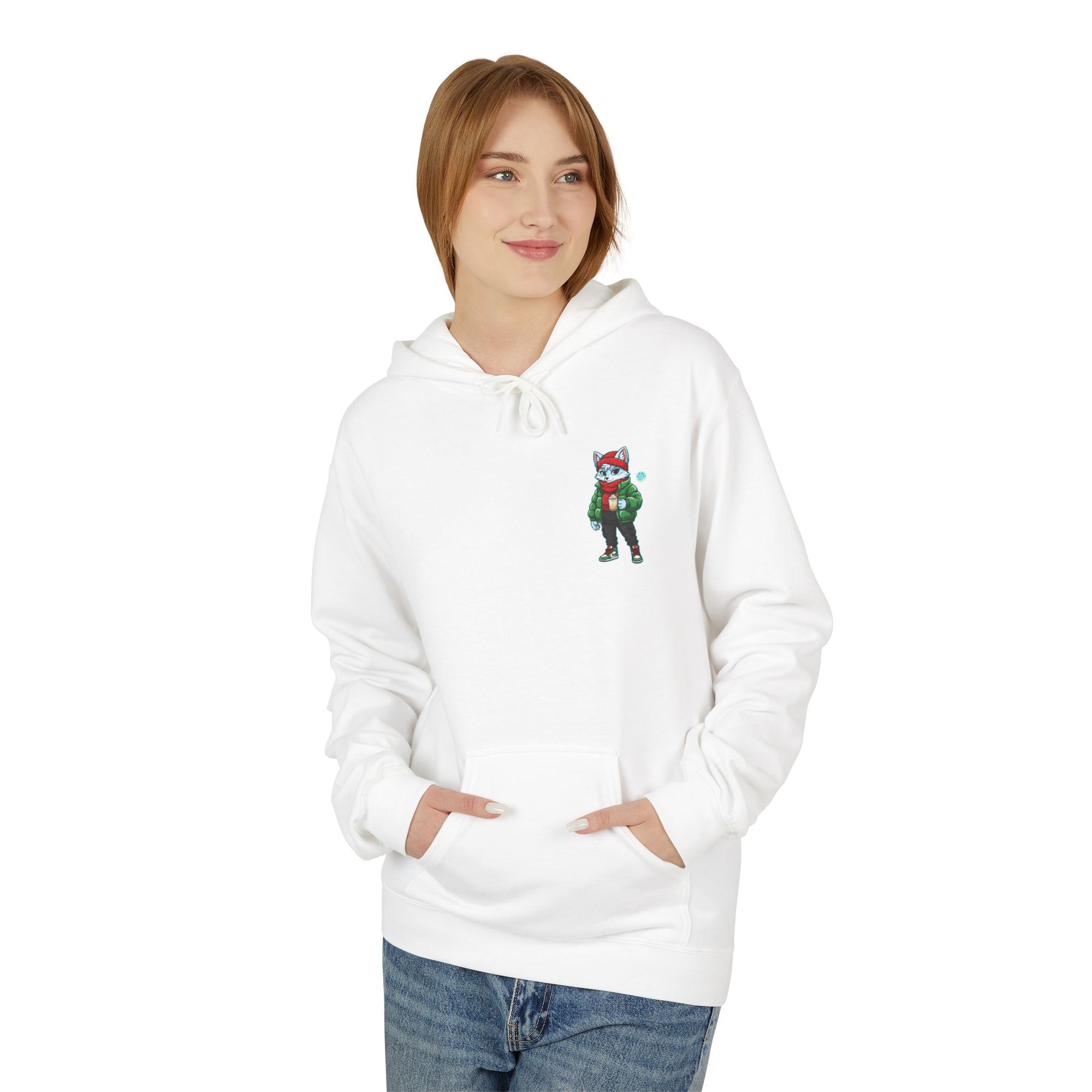 Cool Fox Character Hoodie | Cool Cyber Wolf Christmas Hoodie | Unique Gamer Gift