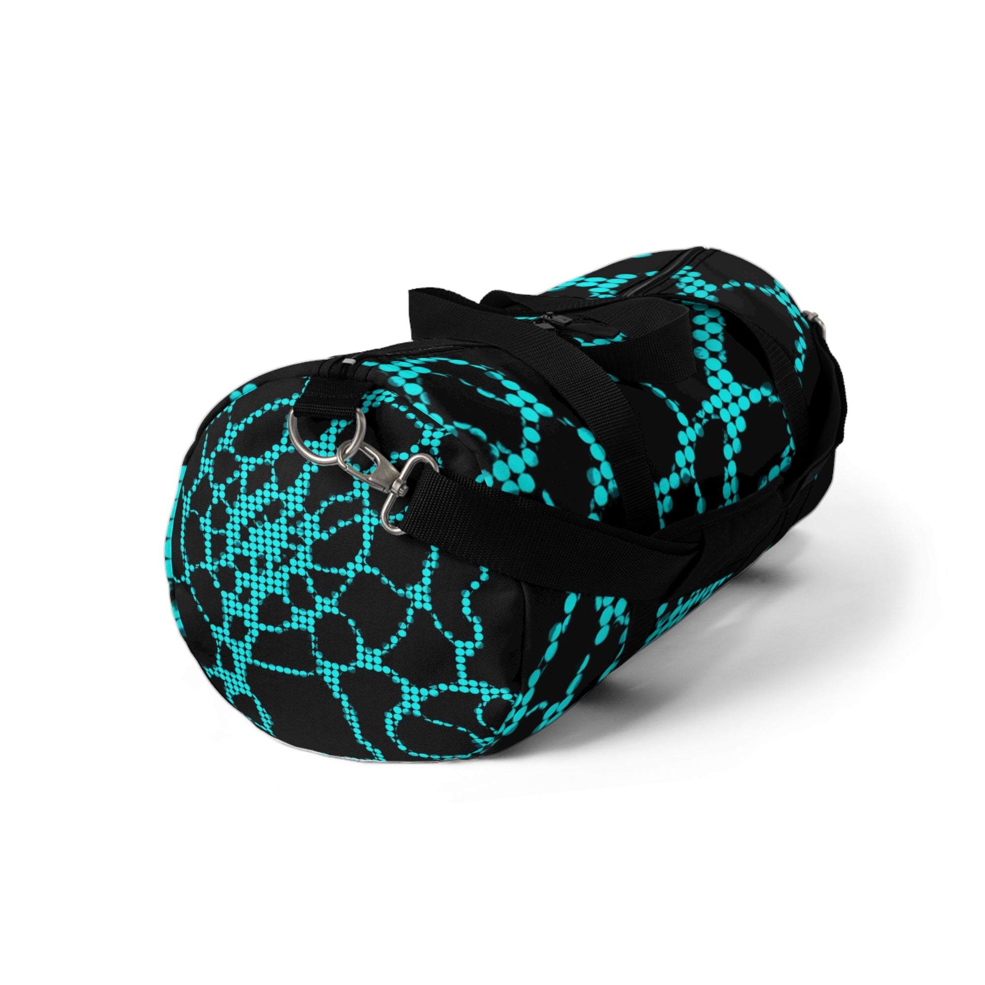 Black Pattern Duffel Bag | Urban Gym & Travel Weekender