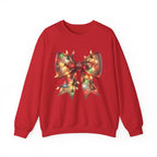 Christmas Bow Sweatshirt | Holiday Lights Crewneck