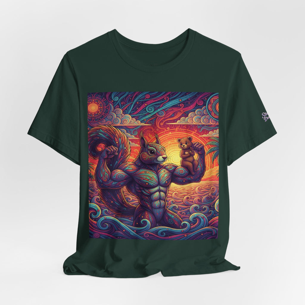 Muscular Squirrel T-Shirt | Funny Fantasy Animal Tee