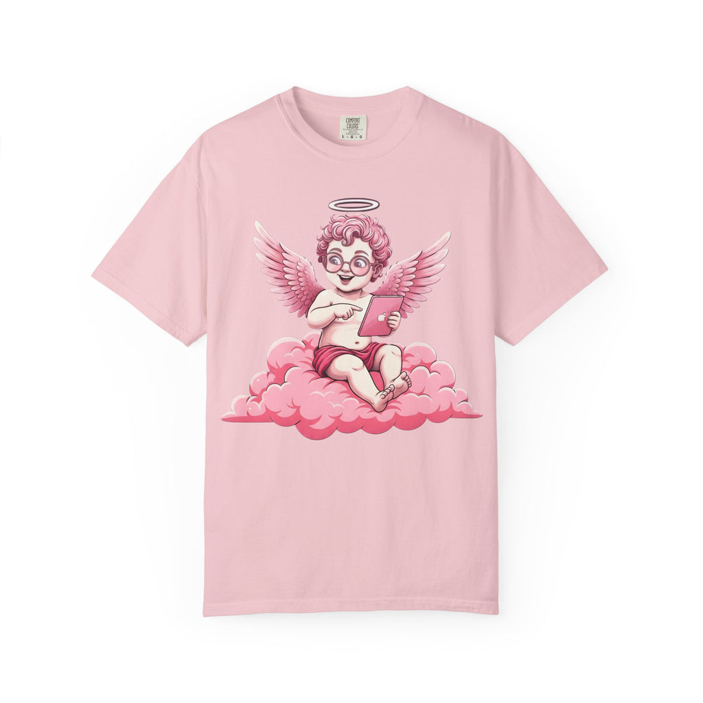 Pink Cherub Graphic T-Shirt | Vintage Cupid Art, Unisex Cotton Tee