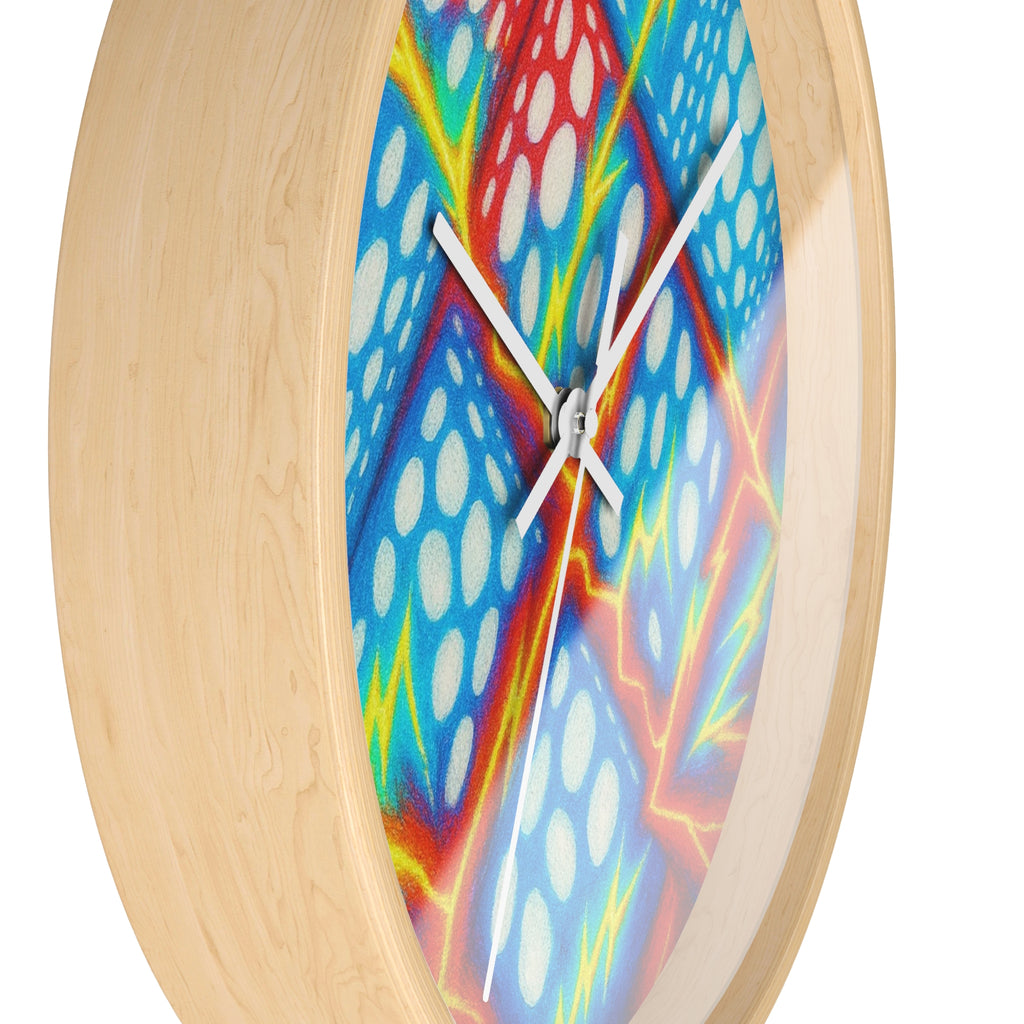 Geometric Wall Clock | Colorful Cube Pattern Clock | Modern Home Decor