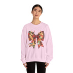 Christmas Bow Sweatshirt | Holiday Lights Crewneck