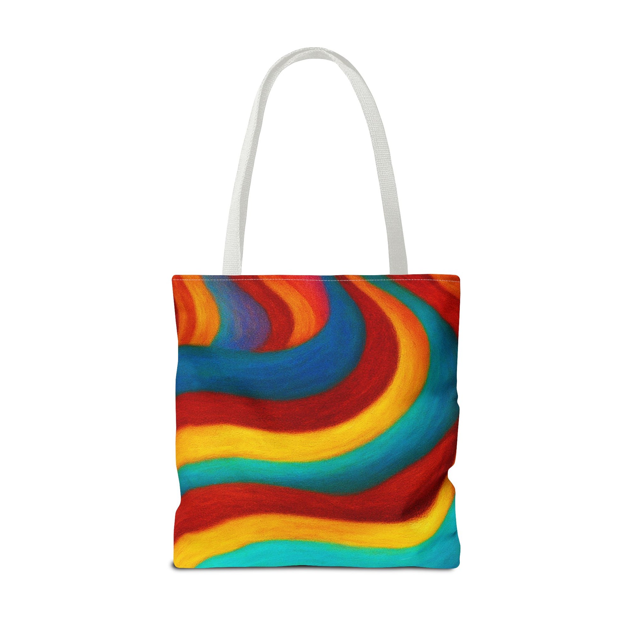 Colorful Swirl Tote Bag | Abstract Rainbow Shopping Bag | Reusable