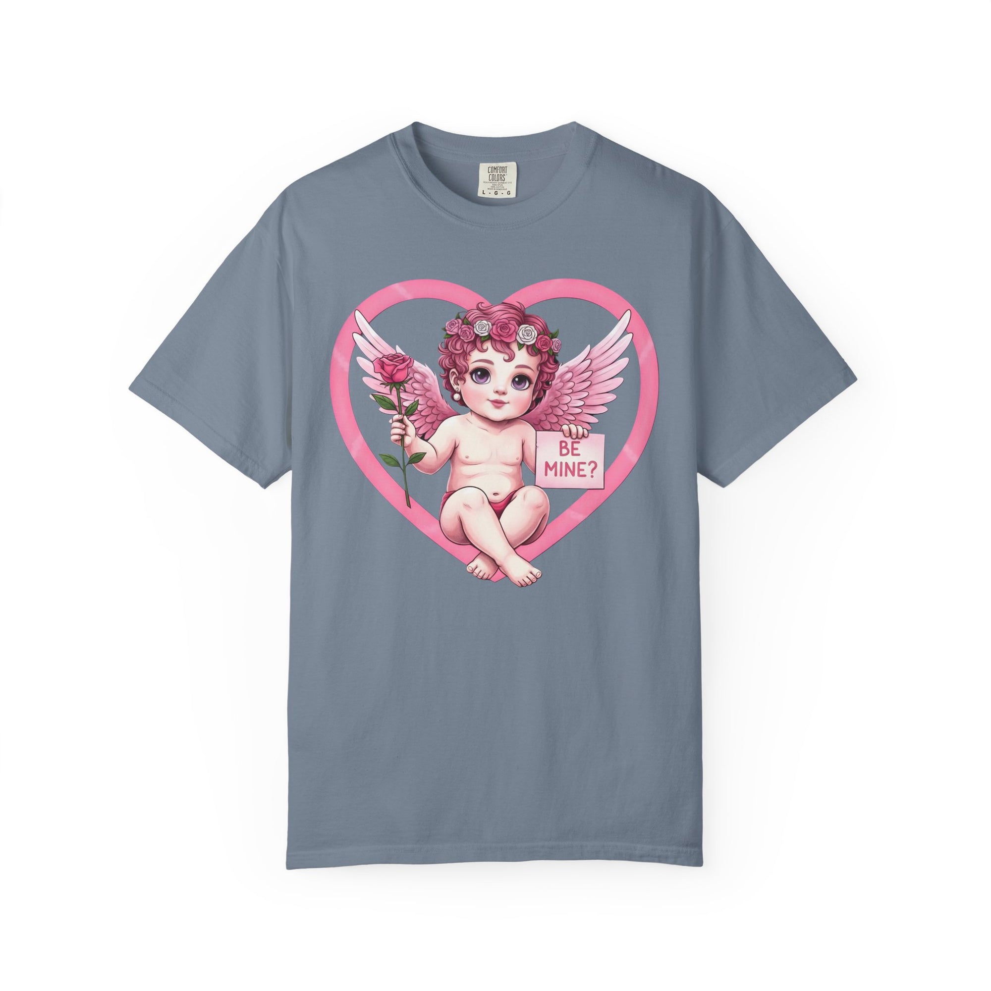 Cherub Graphic T-Shirt | Pink Cupid Heart Art Unisex Cotton Tee
