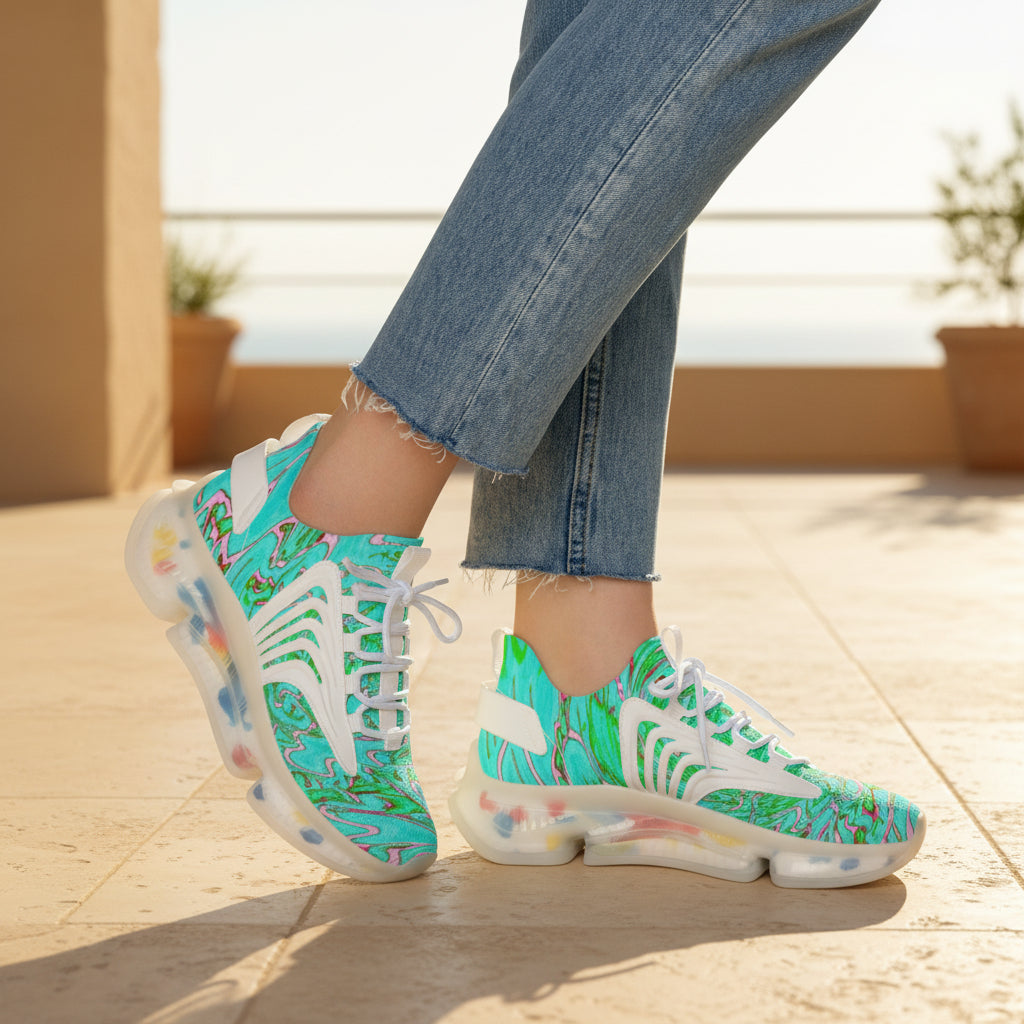Women’s Mesh Sneakers | Colorful Casual Shoes | Lightweight Everyday Style