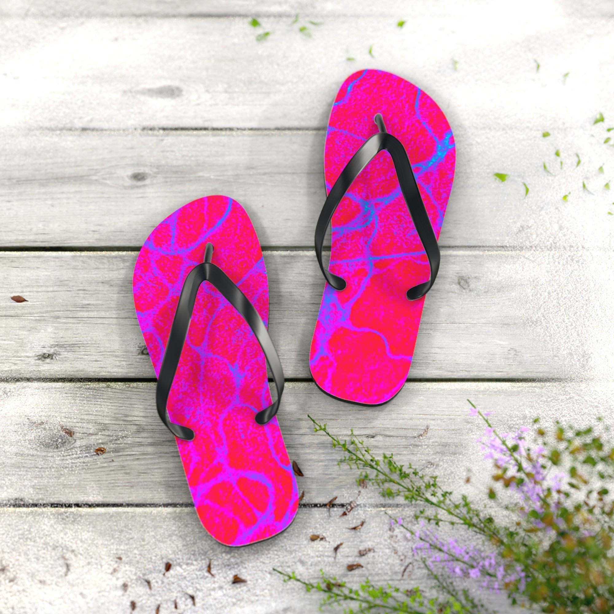 Vibrant Beach Flip Flops | Colorful Summer Sandals