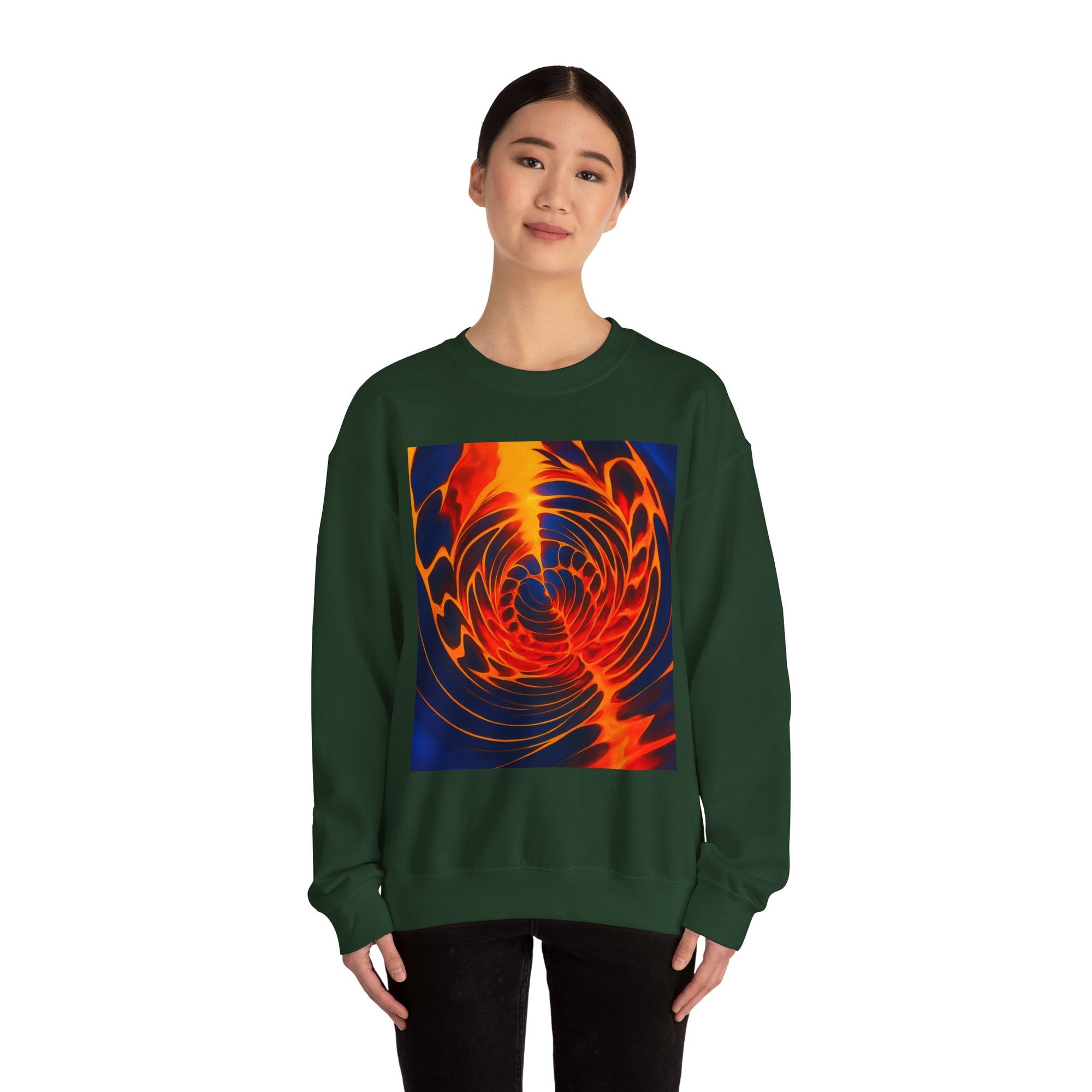 Colorful Swirl Art Sweatshirt | Unisex Graphic Crewneck