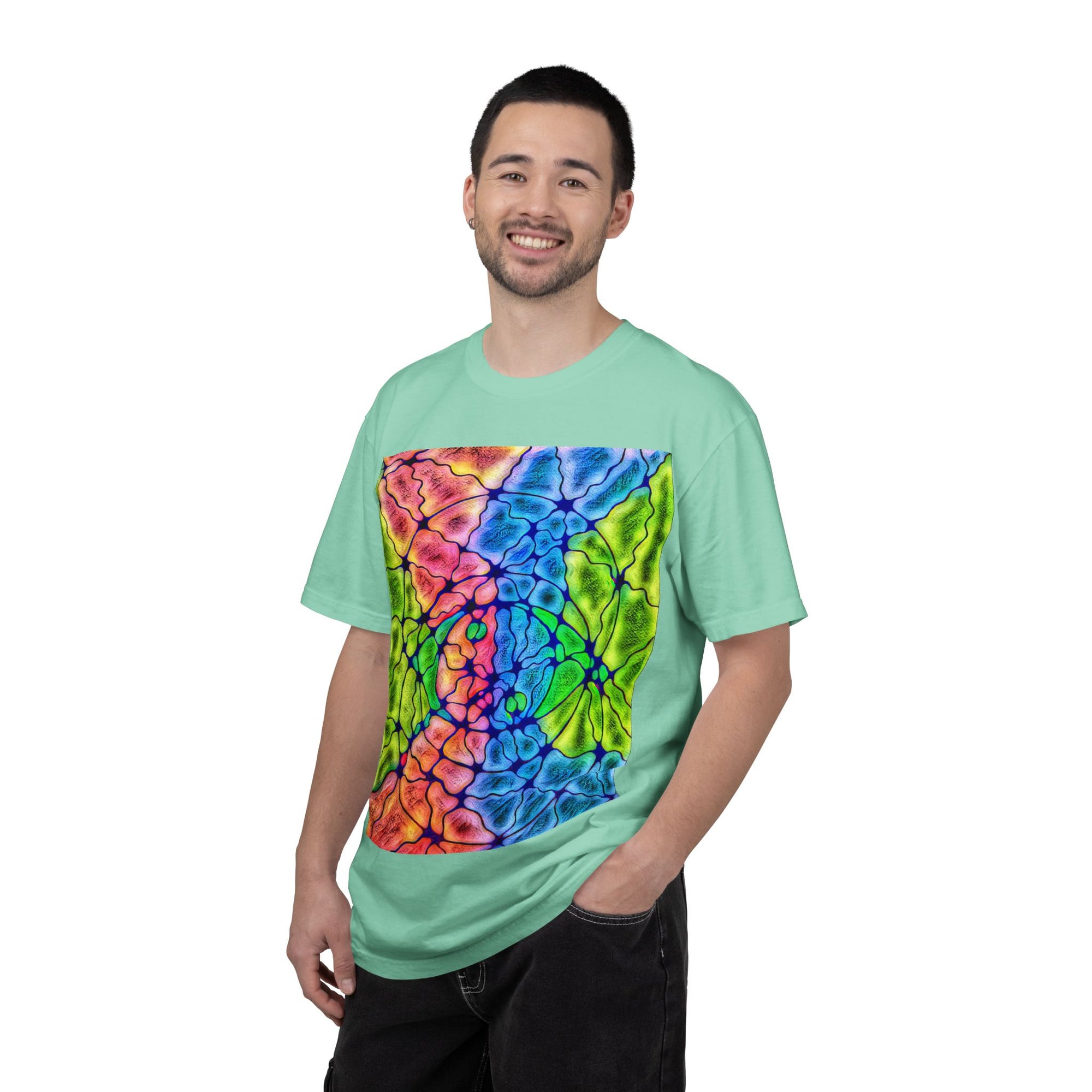 Neural Matrix Abstract Unisex Tee | Vibrant Tech Pattern Graphic Shirt | Multiple Colors