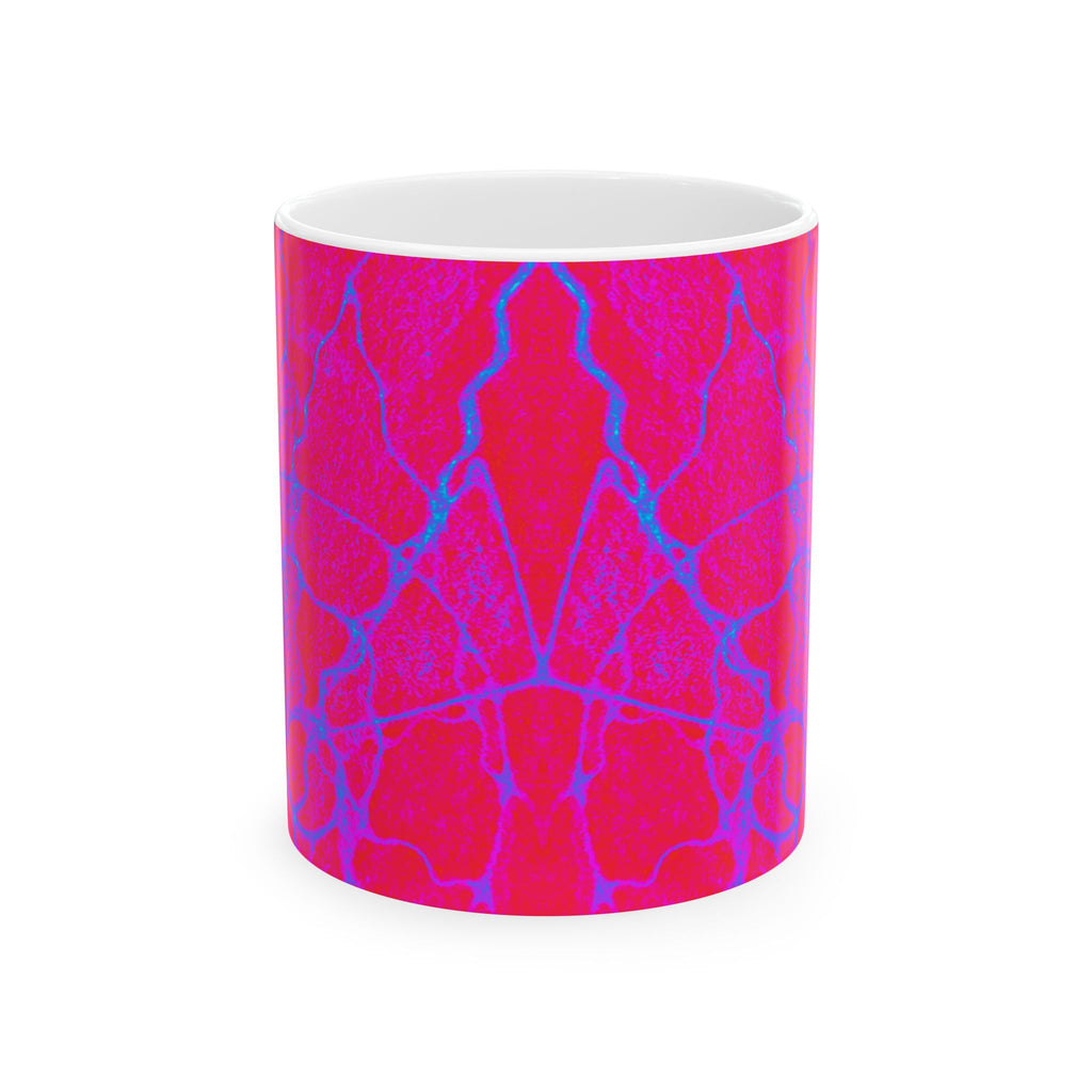 Pink Abstract Mug | Ceramic Coffee Cup | Modern Aesthetic Gift