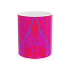 Pink Abstract Mug | Ceramic Coffee Cup | Modern Aesthetic Gift