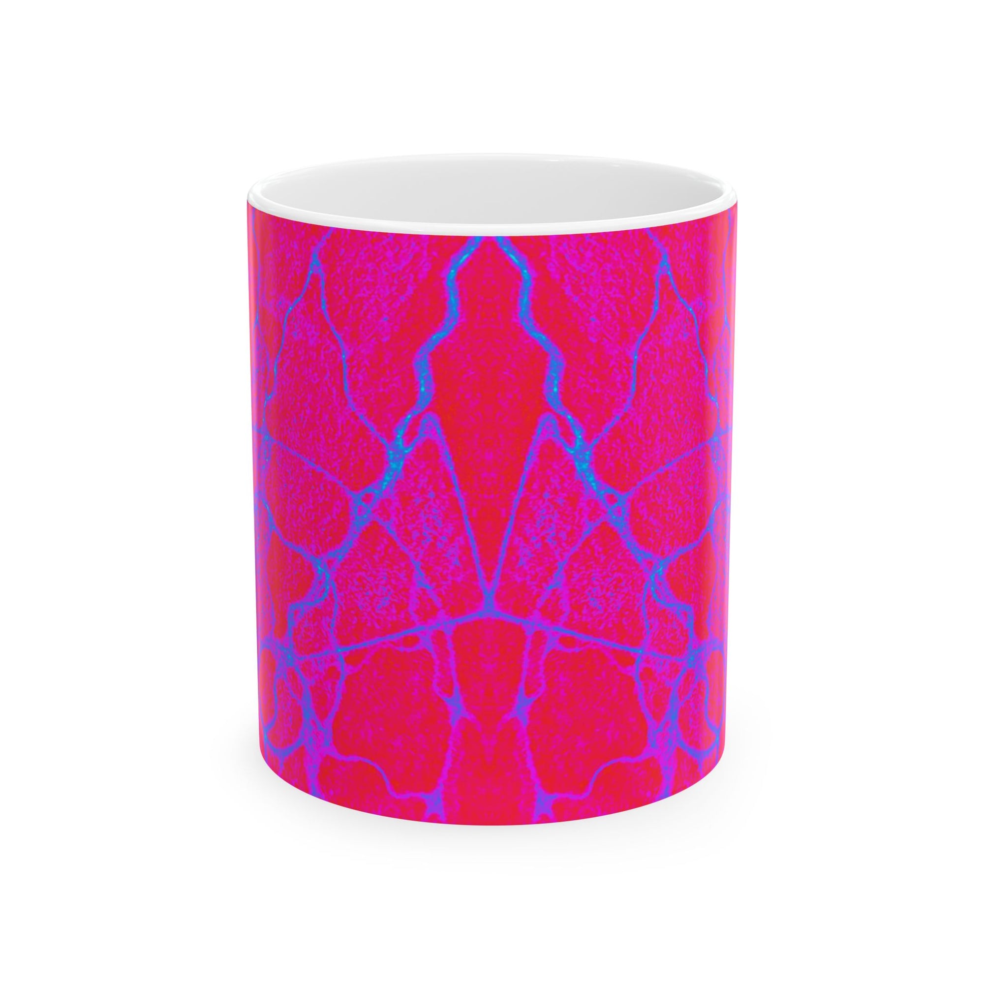 Pink Abstract Mug | Ceramic Coffee Cup | Modern Aesthetic Gift