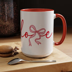 Romantic Bow Mug | Cute Valentine Coffee Cup | Coquette Style Gift