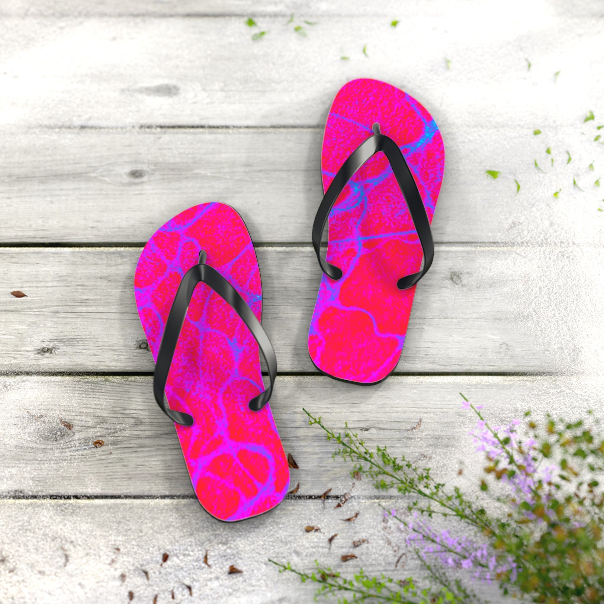Vibrant Beach Flip Flops | Colorful Summer Sandals