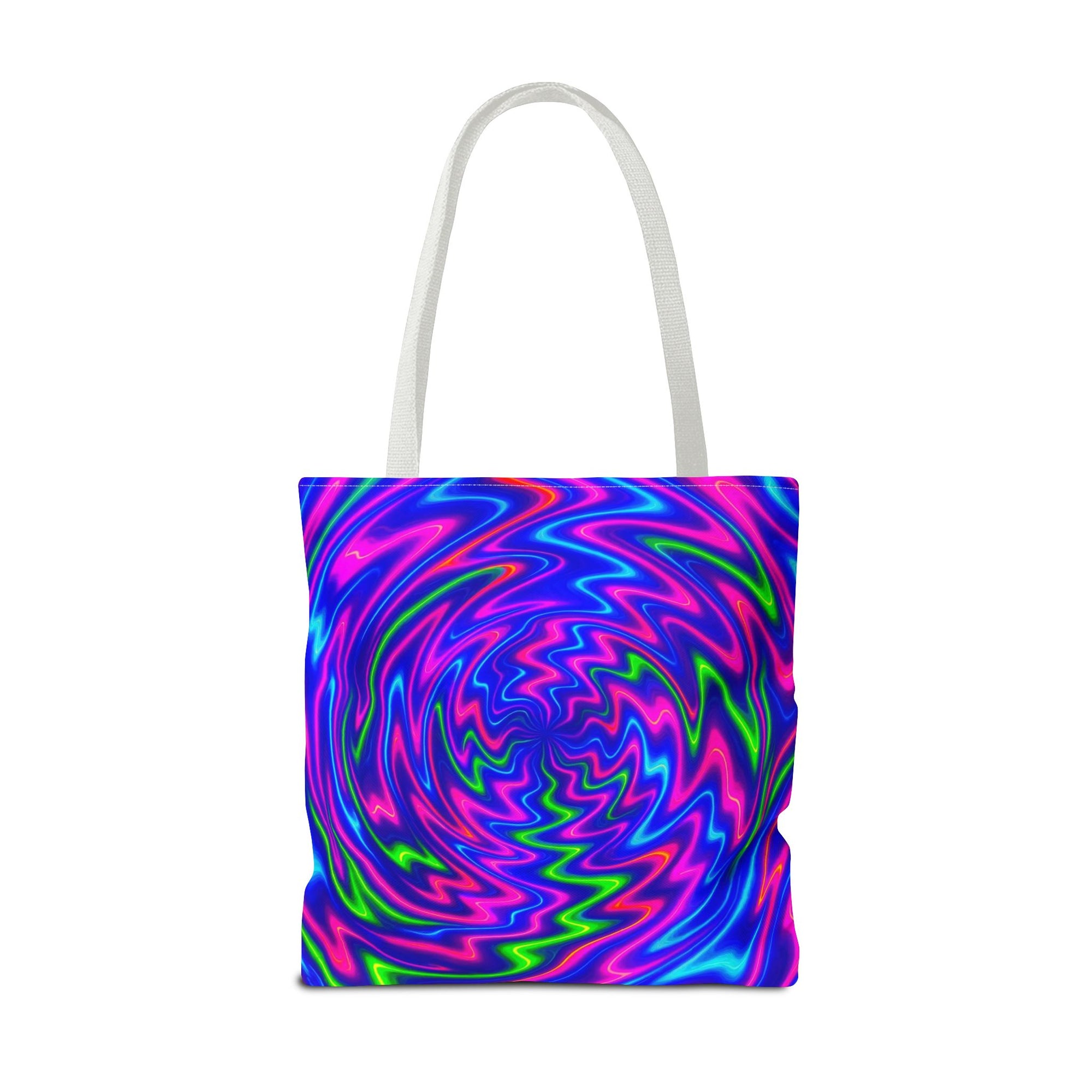 Vibrant Psychedelic Tote Bag, Boho Eco Shopping Bag, Colorful Gift Idea, Beach Bag, Art Bag, Festival Vibe